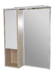  МОДЕРН 60 Шкаф навесной зеркальный из ДСП шнз3-60 левый (уценен)