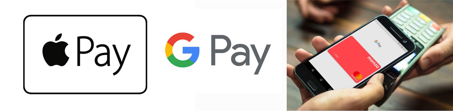 Оплата покупок с помощью Google Pay и Apple Pay.
