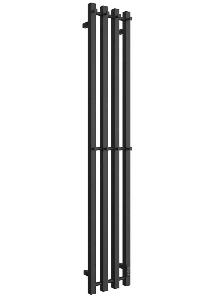 MARGROID Электрический полотенцесушитель Inaro FERRUM профильный Р150*6 ЧЕРНЫЙ (мат)