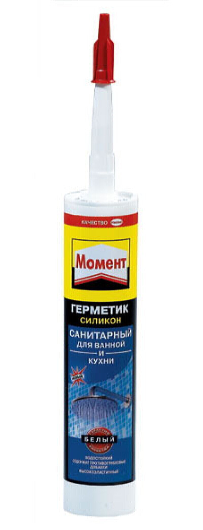 Henkel Герметик МОМЕНТ 280мл белый, санитарный, силиконовый