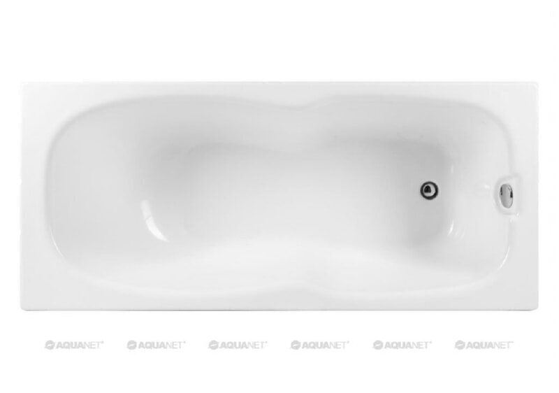 AQUANET Ванна акриловая RIVIERA 180*80 г/м 6ф77(л) (245695) с каркасом, фронтальной панелью и сифоном