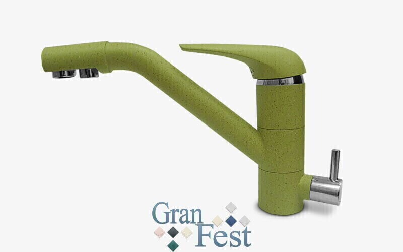 Gran Fest Смеситель GF Base 2624 с краном для питьевой воды ПЕСОЧНЫЙ