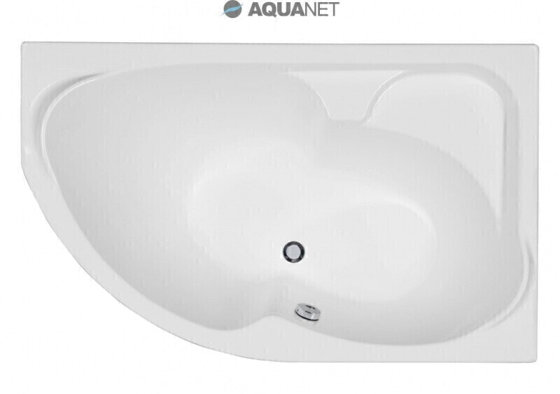 AQUANET ALLENTO Ванна акриловая, правая, 170*100 R со сливом-переливом, панелью фронтальной  и каркасом