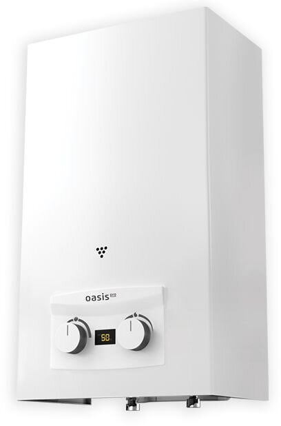 OASIS Колонка газовая PRO WM 10, 20 кВт (белая) 10 л/мин электр.