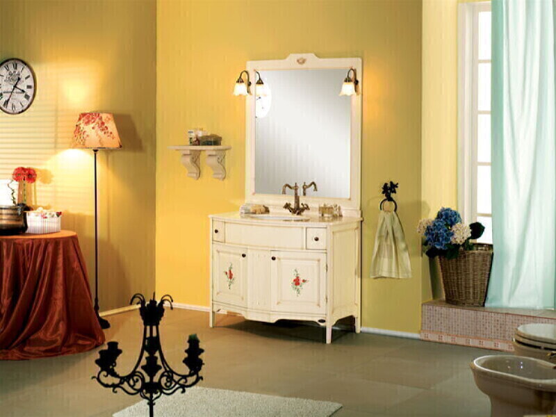 Migliore ALICANTE Мебель для ванной Тумба, светильник, зеркало, столешница, раковина L105 cm