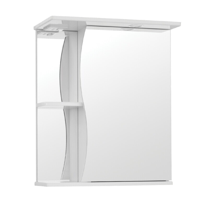 Style Line Зеркало-шкаф Волна 500/С со светильником