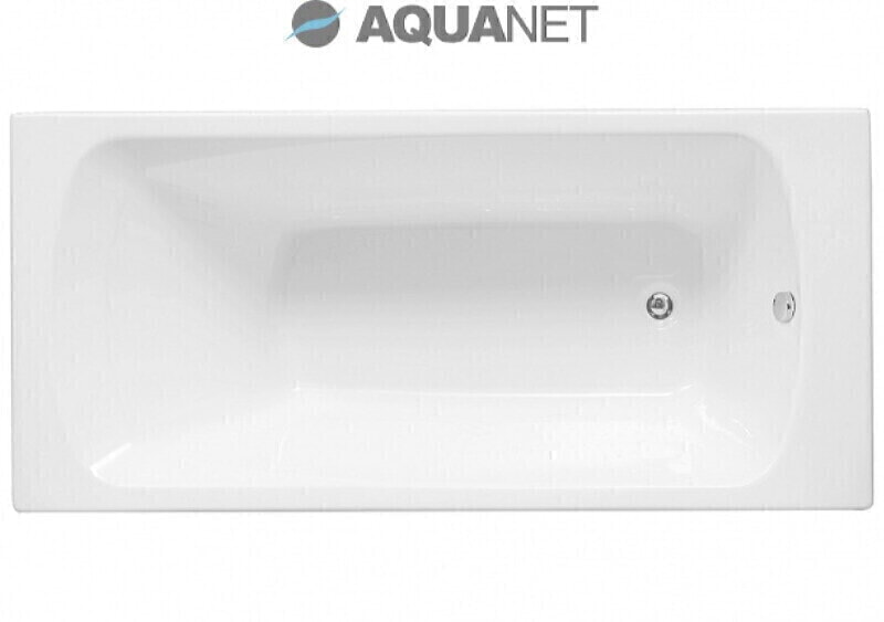 AQUANET ROMA Ванна акриловая 160*70  со сливом переливом, панелью фронтальной и каркасом