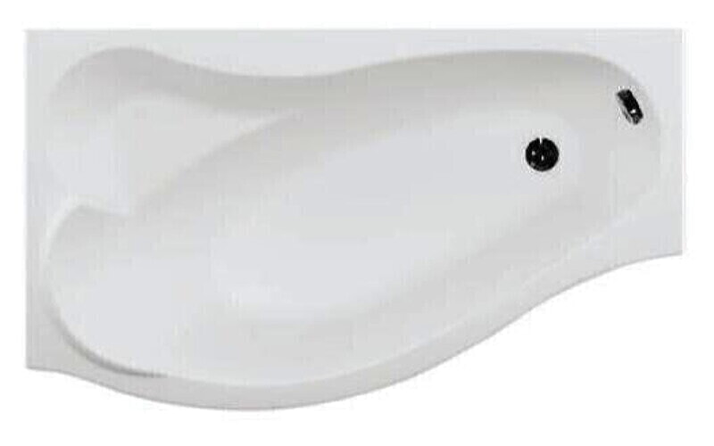 PALMA Ванна акриловая, левая 170*90/60 со сливом переливом, панелью фронтальной и каркасом