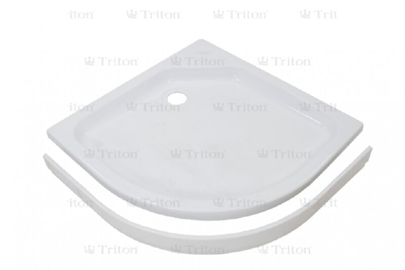 Triton ПД6 поддон ДК низкий полукруг 100*100 в комплекте