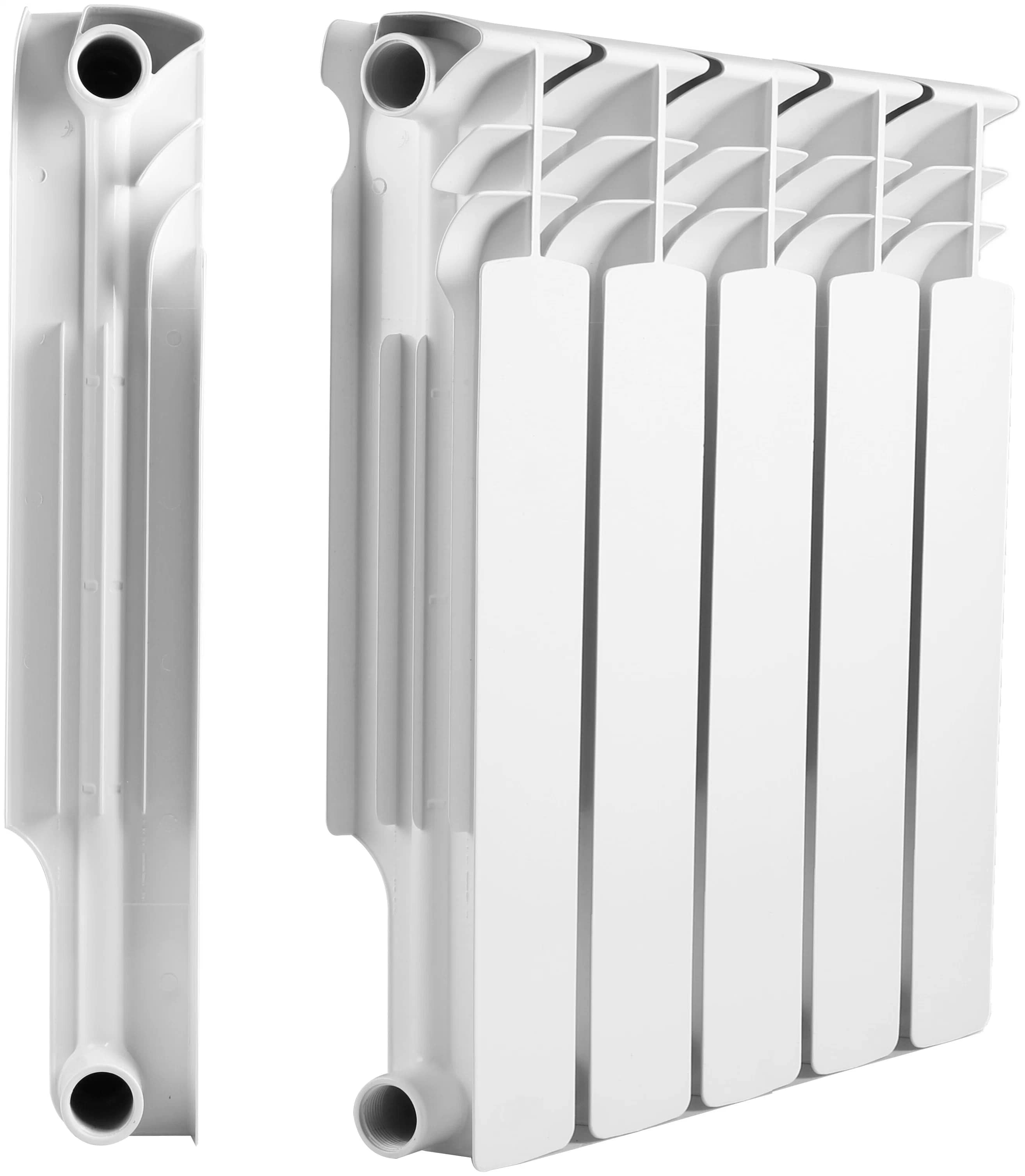 HOTRAD Радиатор биметаллический  HOTRAD Style БМ 500/100  5 секций (158,5Вт Секция/792,5 Прибор) Z