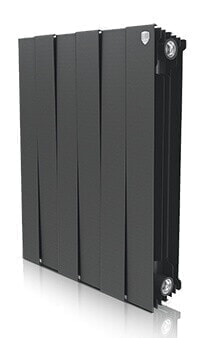 Royal Thermo Биметаллический радиатор отопления PianoForte 500 Noir Sable (Black) -  6 секций 
