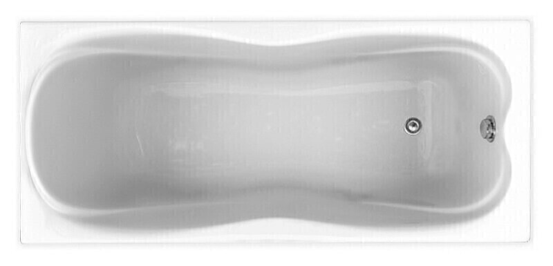 Triton Ванна акрил ЭММА 170(168 )*70+панель фронтальная ЭММА+Перелив п/а с сифоном плоский 520мм (металл) ЕМ601TR