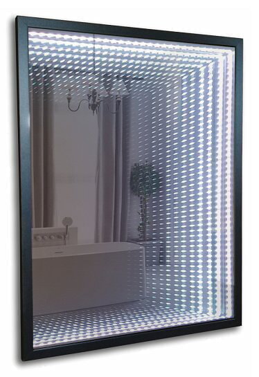 Акварель (зеркала) Зеркало Серенити 600х800 (багетная рама, выключатель-датчик на движение)