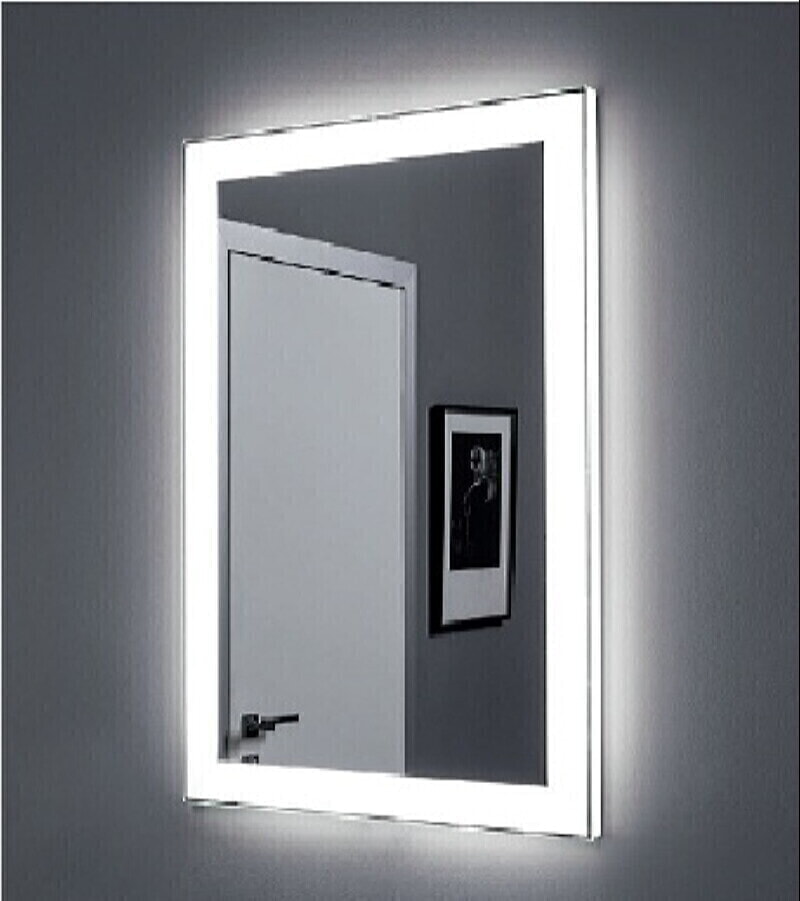 AQUANET Зеркало Алассио 4595 с LED подсветкой, 450х950x32 мм, инфракрасный выключатель (196631)Зеркало Аласс