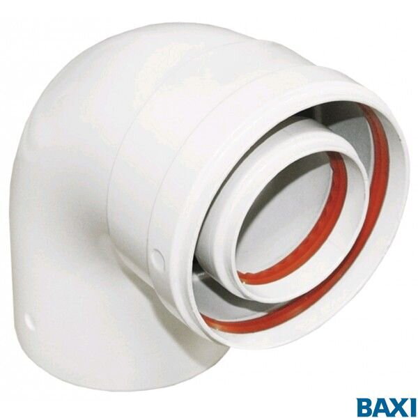 BAXI Коаксиальный отвод 90° полипропиленовый 110/160 KUG71413361-