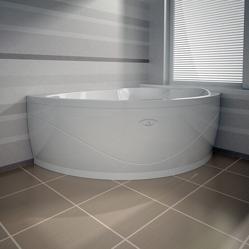 VANNESA Алари (Alari) 1680х1200 Акриловая ванна (правосторонняя, фронтальная панель, каркас, слив/перелив)