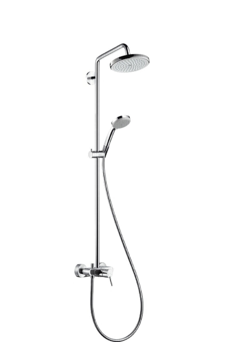 Hansgrohe CROMA 220  27222000 Showerpipe душевая система со смесителем, верхний душ d-220мм