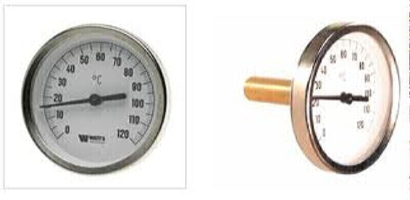 Watts Термометр  Т63/50 (1/2",160С) аксиальный с задним подключением