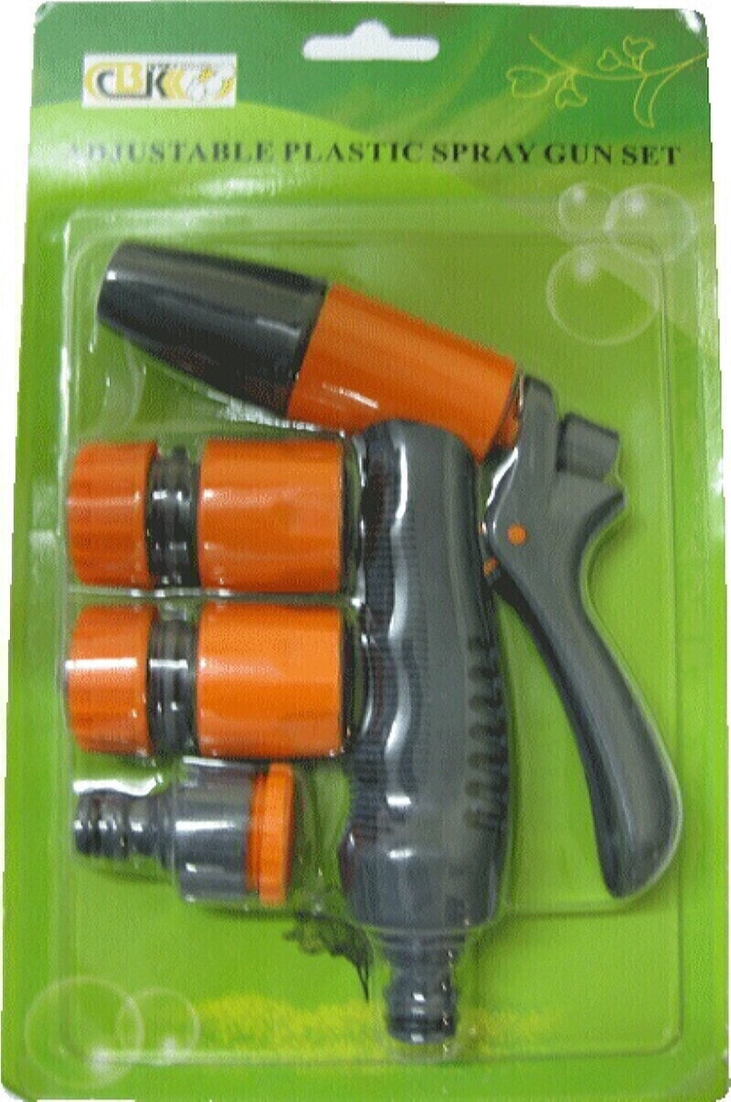 SVK plast Набор для шланга 1/2, пистолет-распылитель (4предмета) St YM 7508