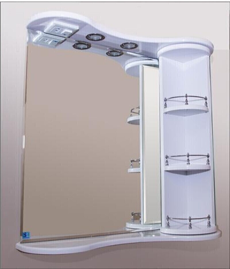Style Line Зеркало-шкаф Виктория 650/С  со светильником, левое