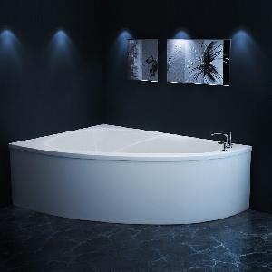 Угловая ванна Astra-Form Ванна ТИОРА 1550х1050мм, литой мрамор, правая с фронтальной панелью, слив-перелив 