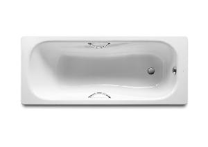 ROCA PRINCESS стальная ванна 1700*750 c ручкамии ножками, белая 