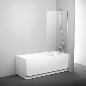 RAVAK Шторка на  ванну PVS1-80 профиль блестящий,  стекло прозрачное 79840C00Z1