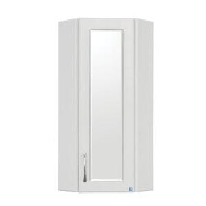 Style Line Шкаф подвесной ПШ 300/800 УГЛОВОЙ (стекло) цвет: белый