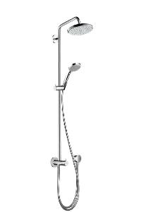 Hansgrohe CROMA 220  27224000 Showerpipe Reno душевая система с переключателем, верхний душ d-220мм