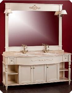 Migliore KANTRI Мебель для ванной  тумба, светильник, зеркало, столешница на раковины L172 cm
